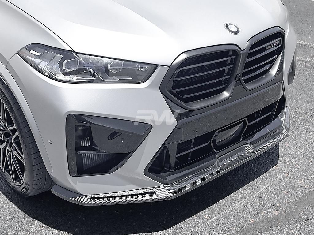 RW Carbon BMW F95 X5M LCI RWS Carbon Fiber Front Lip-Exterior-Silicon Valley Bimmer