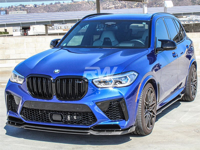 RW Carbon BMW F95 X5M Man Style Carbon Fiber Front Lip-Exterior-Silicon Valley Bimmer