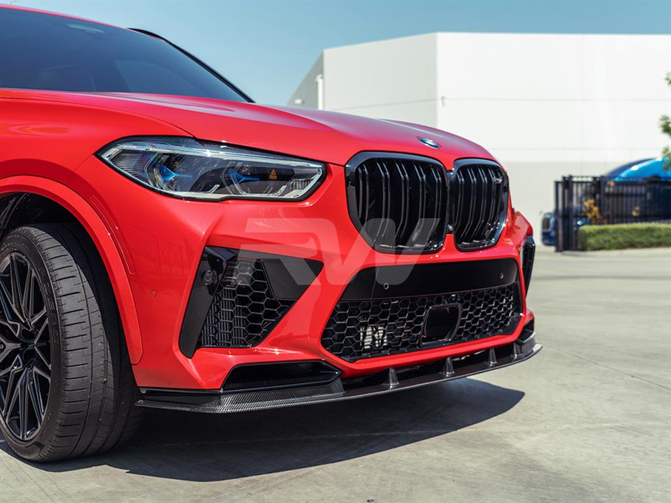 RW Carbon BMW F95 X5M RWS Carbon Fiber Front Lip Spoiler-Exterior-Silicon Valley Bimmer