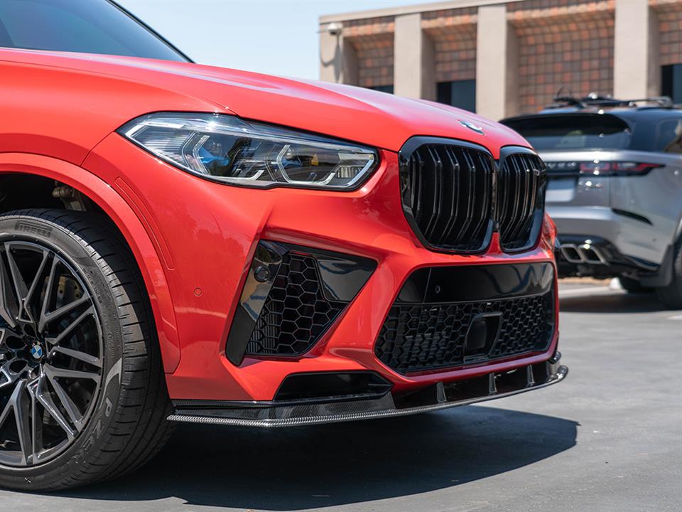 RW Carbon BMW F95 X5M RWS Carbon Fiber Front Lip Spoiler-Exterior-Silicon Valley Bimmer