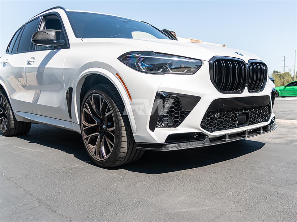 RW Carbon BMW F95 X5M RWS Carbon Fiber Front Lip Spoiler-Exterior-Silicon Valley Bimmer