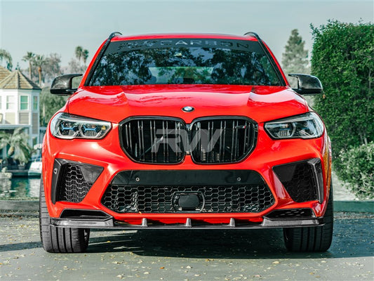 RW Carbon BMW F95 X5M RWS Carbon Fiber Front Lip Spoiler-Exterior-Silicon Valley Bimmer