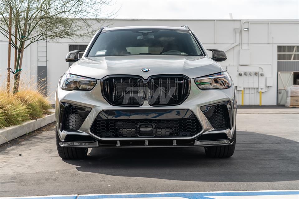 RW Carbon BMW F95 X5M RWS Carbon Fiber Front Lip Spoiler-Exterior-Silicon Valley Bimmer