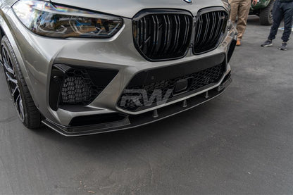 RW Carbon BMW F95 X5M RWS Carbon Fiber Front Lip Spoiler-Exterior-Silicon Valley Bimmer