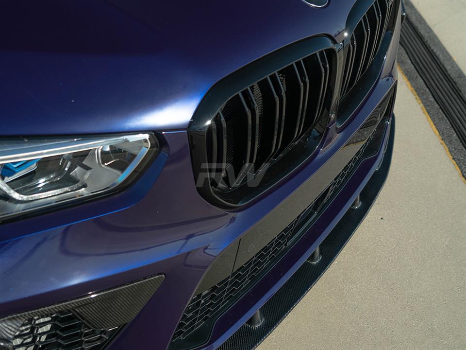 RW Carbon BMW F95 X5M RWS Carbon Fiber Front Lip Spoiler-Exterior-Silicon Valley Bimmer
