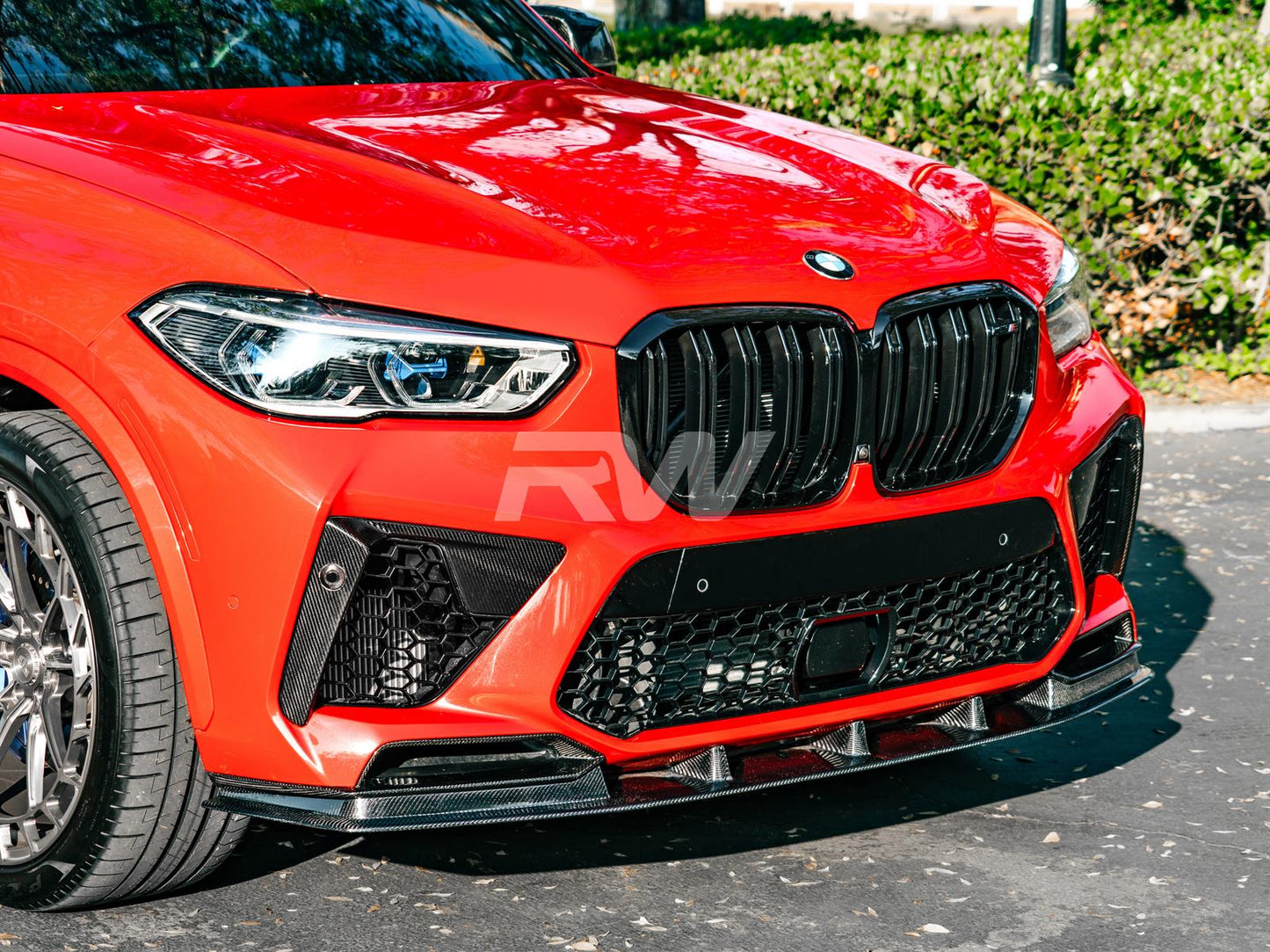 RW Carbon BMW F95 X5M RWS Carbon Fiber Front Lip Spoiler-Exterior-Silicon Valley Bimmer