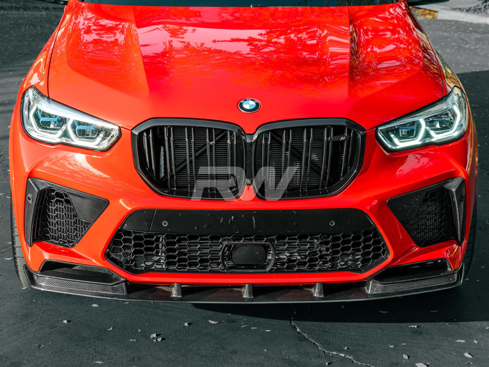 RW Carbon BMW F95 X5M RWS Carbon Fiber Front Lip Spoiler-Exterior-Silicon Valley Bimmer