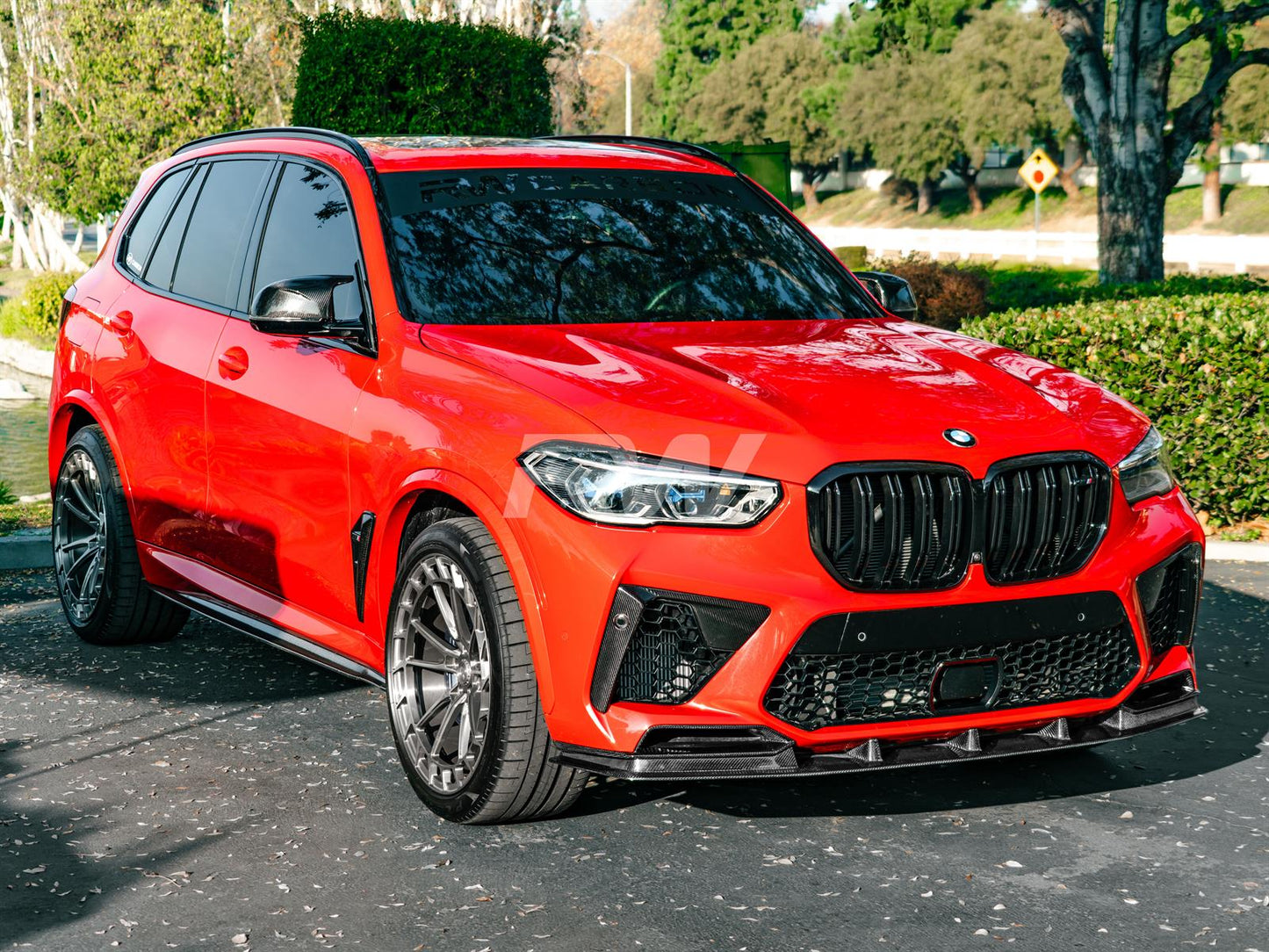 RW Carbon BMW F95 X5M RWS Carbon Fiber Front Lip Spoiler-Exterior-Silicon Valley Bimmer