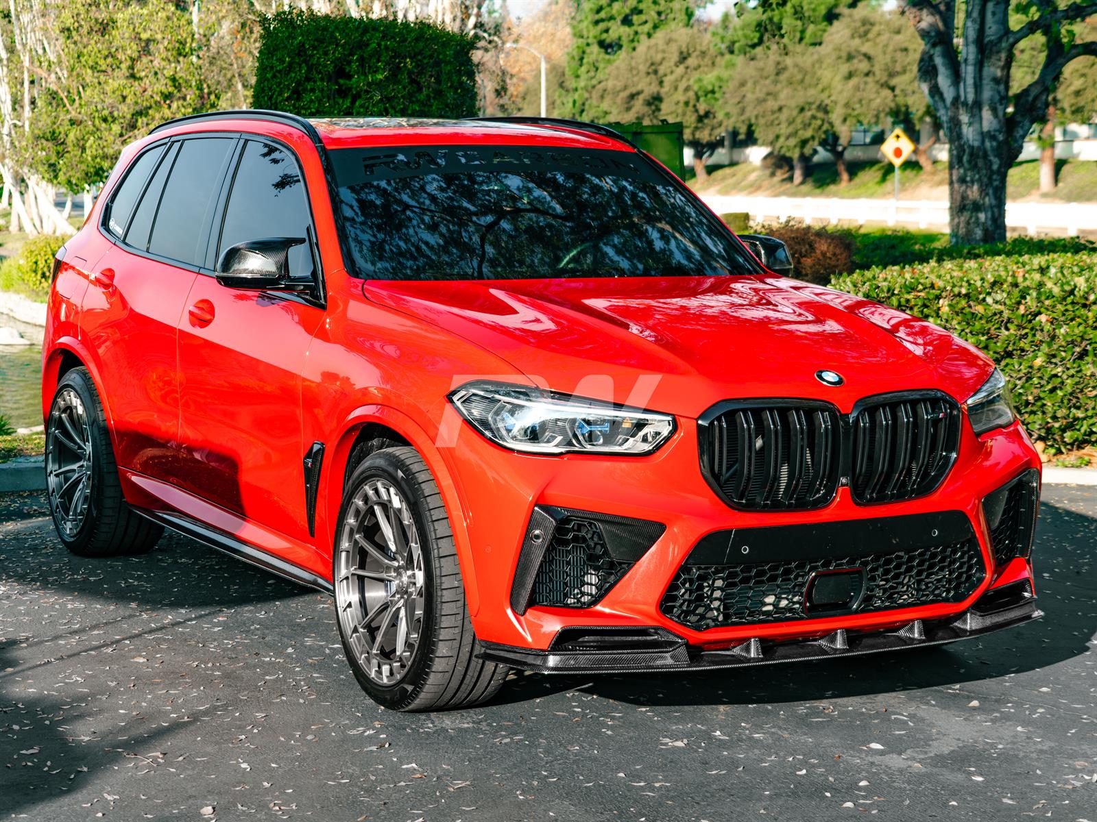 RW Carbon BMW F95 X5M RWS Carbon Fiber Front Lip Spoiler-Exterior-Silicon Valley Bimmer