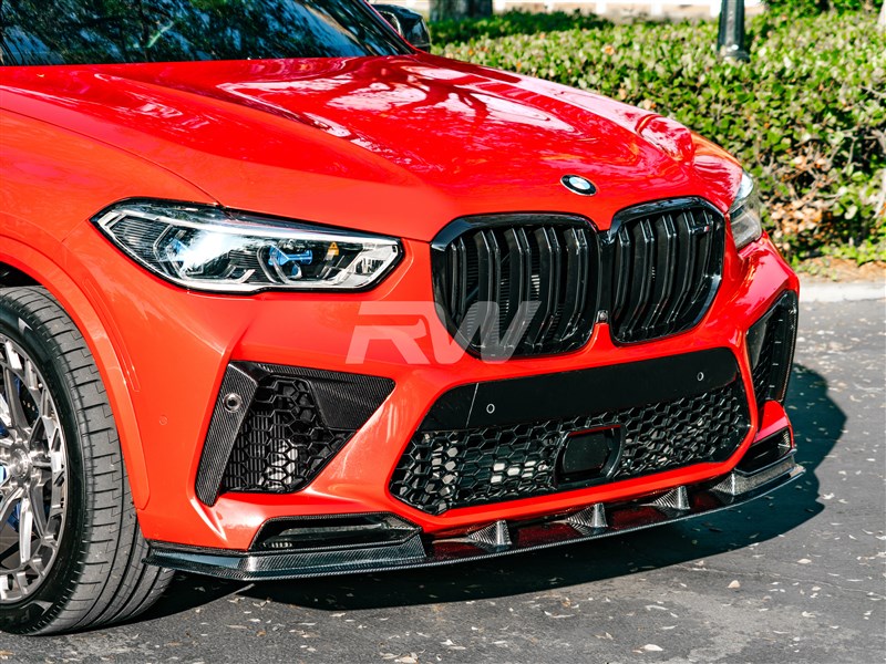 RW Carbon BMW F95 X5M RWS Carbon Fiber Front Lip Spoiler-Exterior-Silicon Valley Bimmer