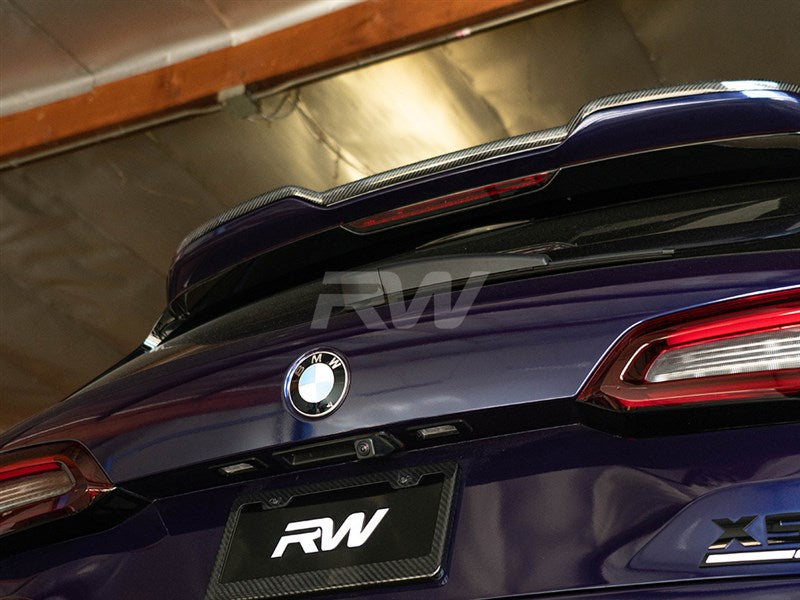 RW Carbon BMW F95 X5M RWS Carbon Fiber Roof Spoiler-Exterior-Silicon Valley Bimmer