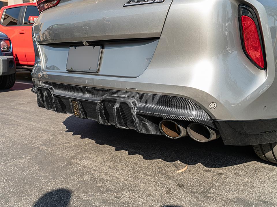 RW Carbon BMW F95 X5M/F96 X6M Man Style CF Diffuser-Exterior-Silicon Valley Bimmer
