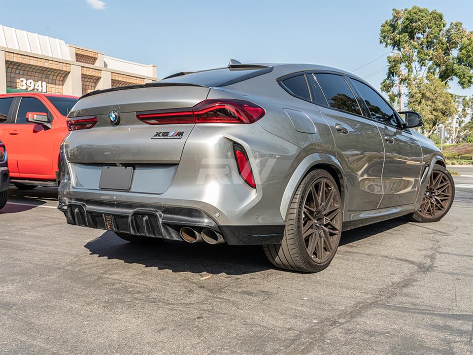 RW Carbon BMW F95 X5M/F96 X6M Man Style CF Diffuser-Exterior-Silicon Valley Bimmer