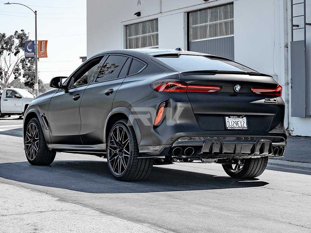 RW Carbon BMW F95 X5M/F96 X6M Man Style CF Diffuser-Exterior-Silicon Valley Bimmer