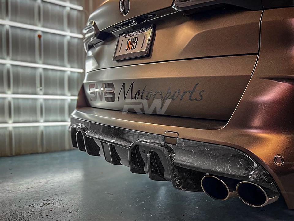 RW Carbon BMW F95 X5M/F96 X6M Man Style CF Diffuser-Exterior-Silicon Valley Bimmer