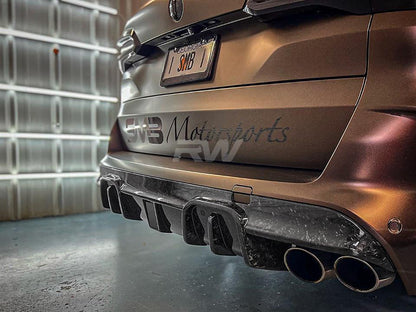 RW Carbon BMW F95 X5M/F96 X6M Man Style CF Diffuser-Exterior-Silicon Valley Bimmer