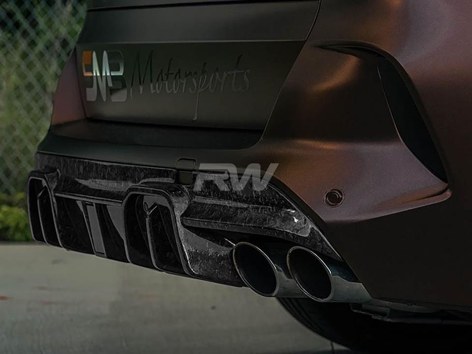 RW Carbon BMW F95 X5M/F96 X6M Man Style CF Diffuser-Exterior-Silicon Valley Bimmer