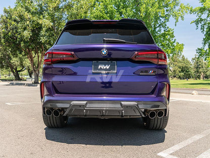 RW Carbon BMW F95 X5M/F96 X6M RWS Carbon Fiber Diffuser-Exterior-Silicon Valley Bimmer