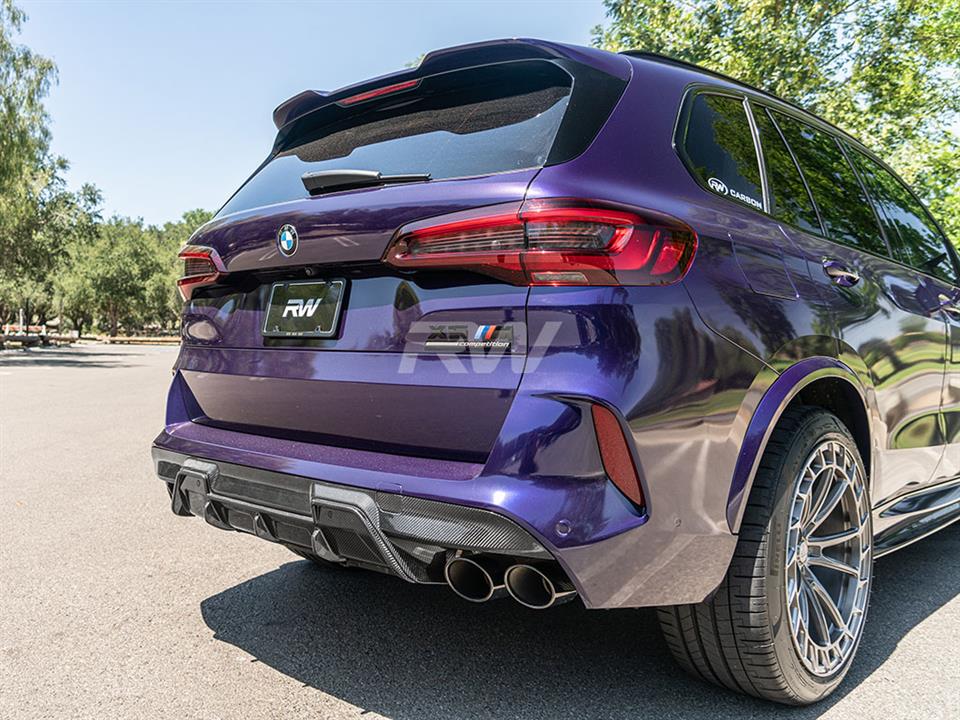 RW Carbon BMW F95 X5M/F96 X6M RWS Carbon Fiber Diffuser-Exterior-Silicon Valley Bimmer