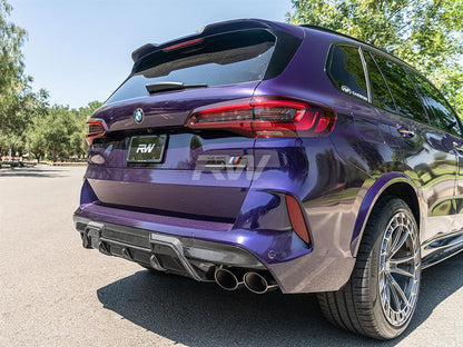 RW Carbon BMW F95 X5M/F96 X6M RWS Carbon Fiber Diffuser-Exterior-Silicon Valley Bimmer