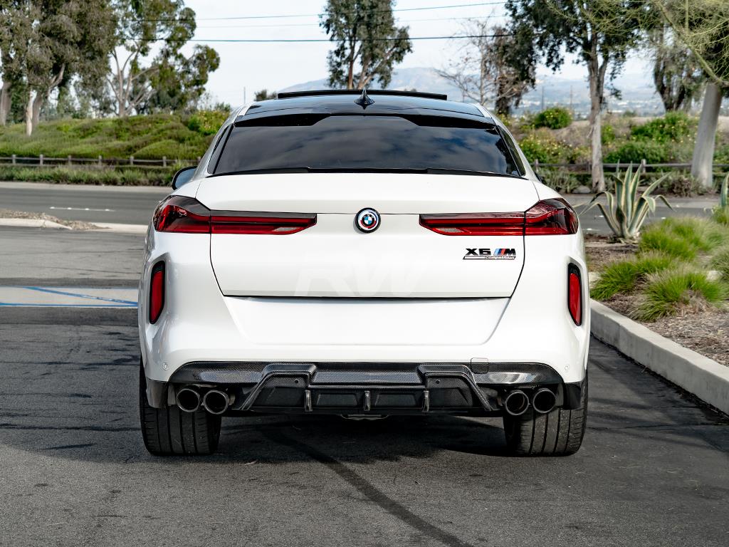 RW Carbon BMW F95 X5M/F96 X6M RWS Carbon Fiber Diffuser-Exterior-Silicon Valley Bimmer