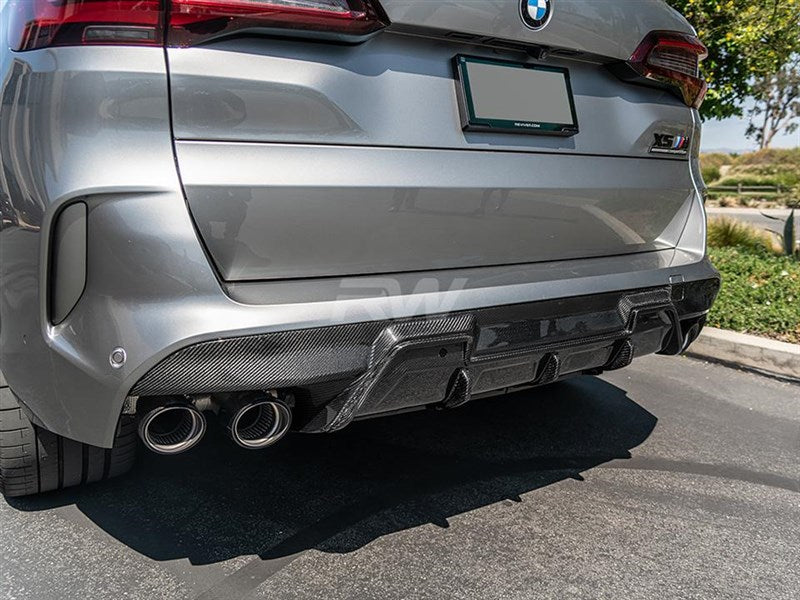 RW Carbon BMW F95 X5M/F96 X6M RWS Carbon Fiber Diffuser-Exterior-Silicon Valley Bimmer