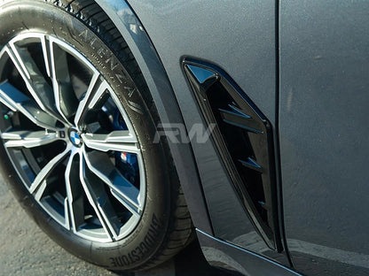 RW Carbon BMW F95 X5M/G05 X5 Gloss Black Fender Trims-Exterior-Silicon Valley Bimmer
