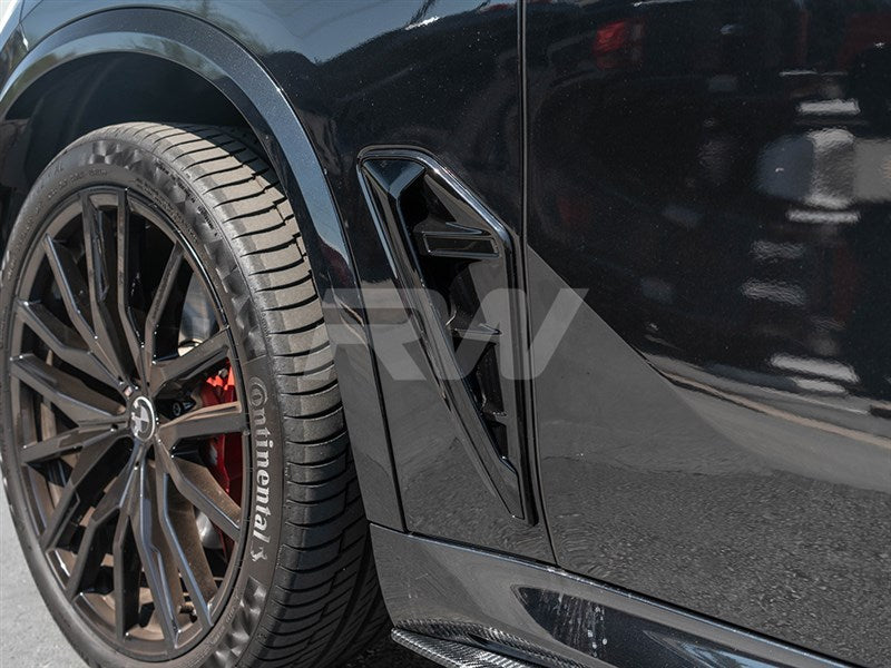 RW Carbon BMW F95 X5M/G05 X5 Gloss Black Fender Trims-Exterior-Silicon Valley Bimmer