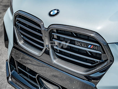RW Carbon BMW F95/F96 LCI Carbon Fiber Grille Surrounds-Exterior-Silicon Valley Bimmer