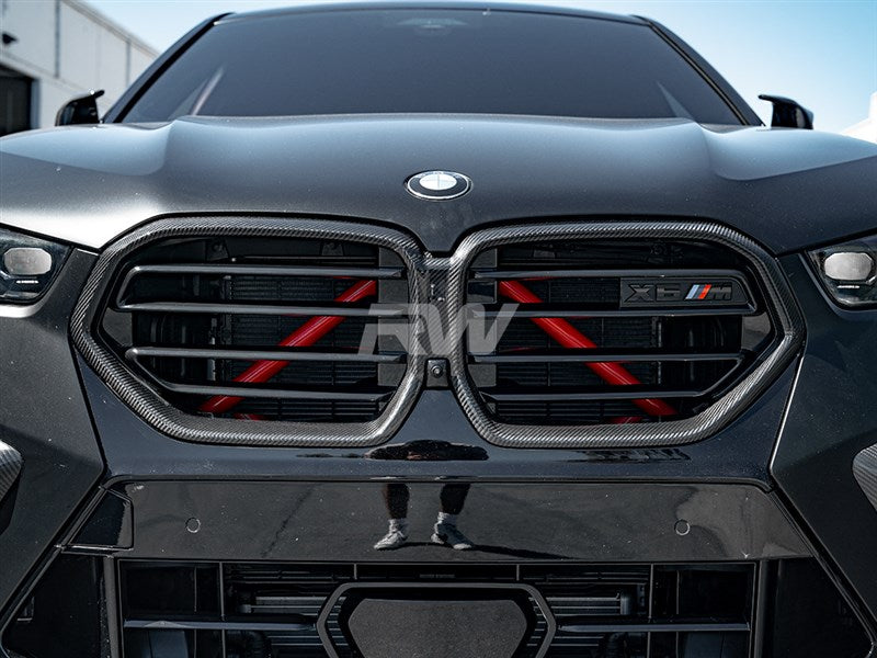 RW Carbon BMW F95/F96 LCI Carbon Fiber Grille Surrounds-Exterior-Silicon Valley Bimmer