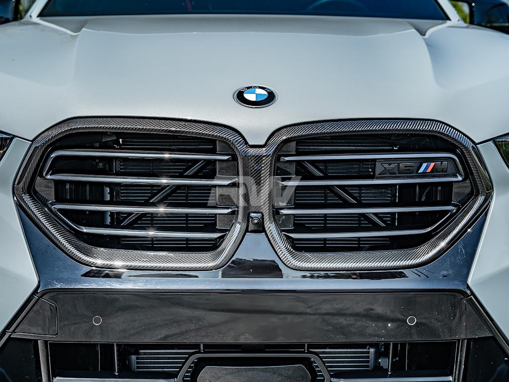 RW Carbon BMW F95/F96 LCI Carbon Fiber Grille Surrounds-Exterior-Silicon Valley Bimmer