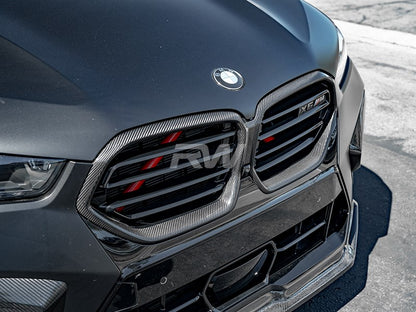RW Carbon BMW F95/F96 LCI Carbon Fiber Grille Surrounds-Exterior-Silicon Valley Bimmer