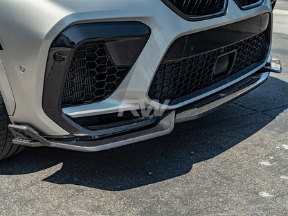 RW Carbon BMW F96 X6M Carbon Fiber DTM Front Lip-Exterior-Silicon Valley Bimmer