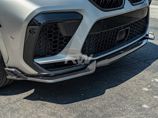 RW Carbon BMW F96 X6M Carbon Fiber DTM Front Lip-Exterior-Silicon Valley Bimmer