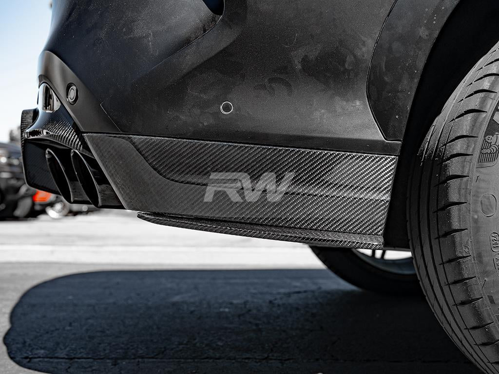 RW Carbon BMW F96 X6M Carbon Fiber Rear Bumper Trim-Exterior-Silicon Valley Bimmer