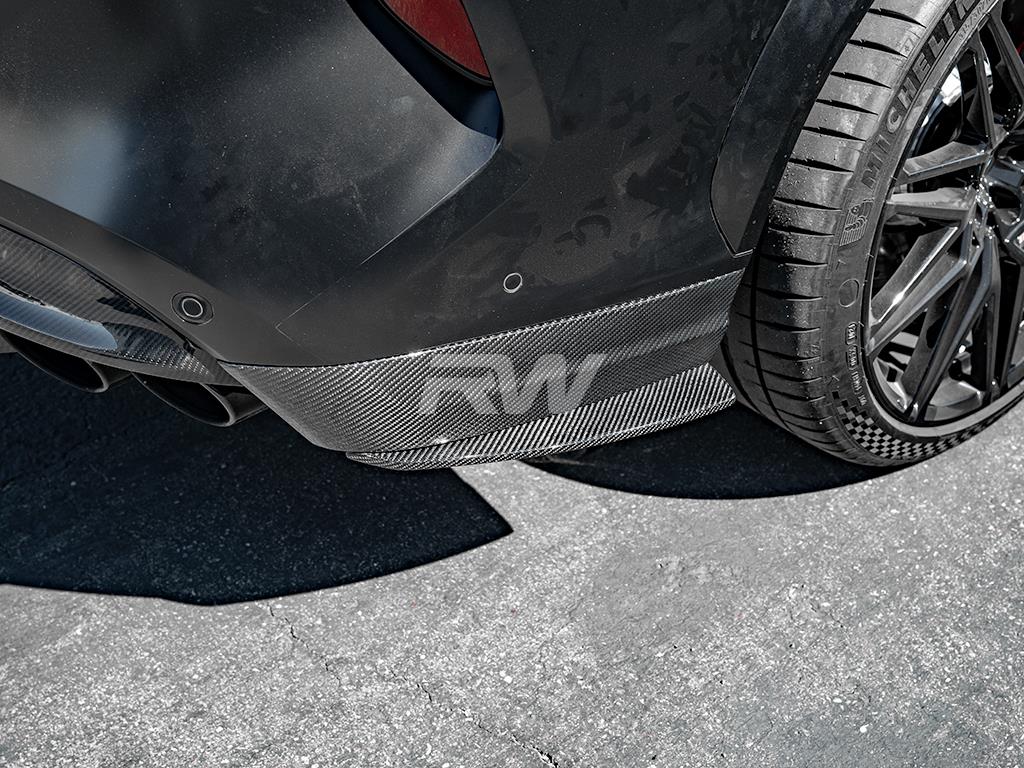 RW Carbon BMW F96 X6M Carbon Fiber Rear Bumper Trim-Exterior-Silicon Valley Bimmer