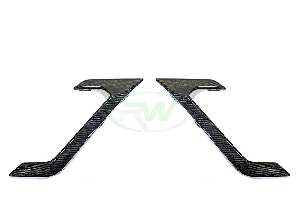 RW Carbon BMW F96 X6M Carbon Fiber Side Vent Covers-Exterior-Silicon Valley Bimmer