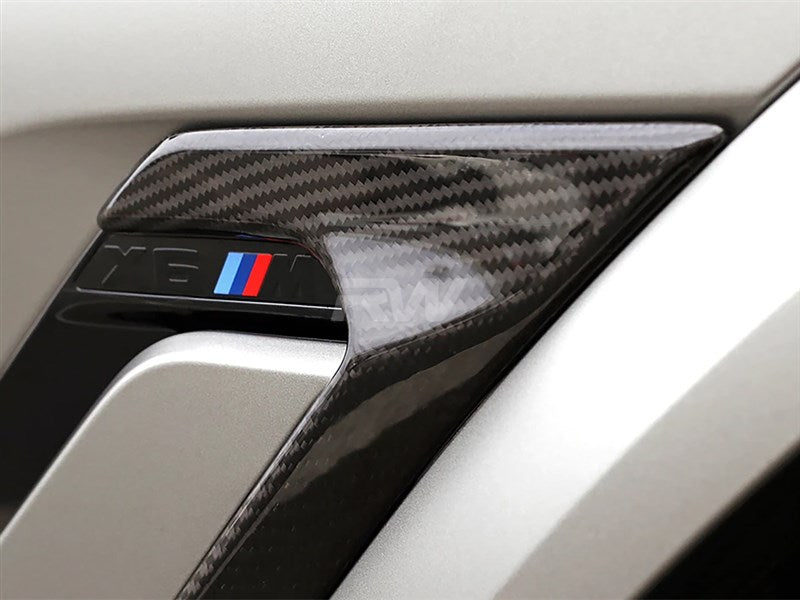 RW Carbon BMW F96 X6M Carbon Fiber Side Vent Covers-Exterior-Silicon Valley Bimmer