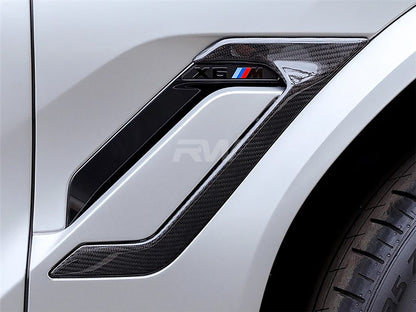 RW Carbon BMW F96 X6M Carbon Fiber Side Vent Covers-Exterior-Silicon Valley Bimmer