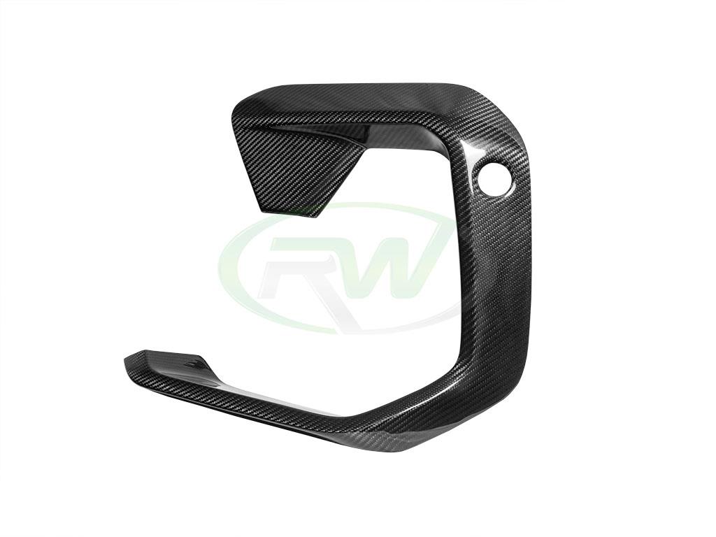RW Carbon BMW F96 X6M Carbon Fiber Upper Bumper Splitters-Exterior-Silicon Valley Bimmer