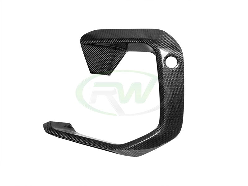 RW Carbon BMW F96 X6M Carbon Fiber Upper Bumper Splitters-Exterior-Silicon Valley Bimmer