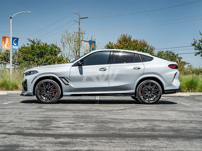 RW Carbon BMW F96 X6M G06 X6 RWS CF Side Skirt Extensions-Exterior-Silicon Valley Bimmer