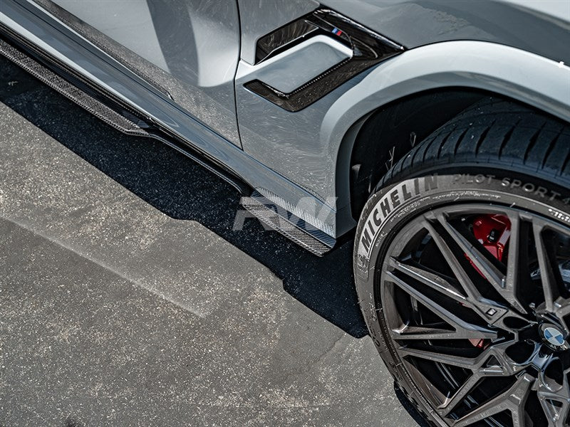 RW Carbon BMW F96 X6M G06 X6 RWS CF Side Skirt Extensions-Exterior-Silicon Valley Bimmer