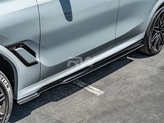 RW Carbon BMW F96 X6M G06 X6 RWS CF Side Skirt Extensions-Exterior-Silicon Valley Bimmer