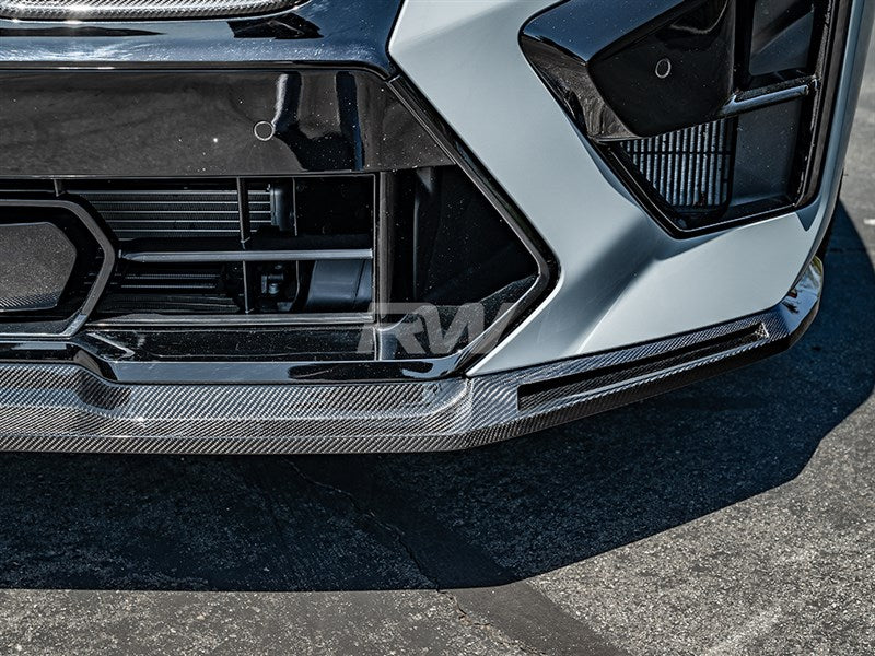 RW Carbon BMW F96 X6M LCI RWS Carbon Fiber Front Lip-Exterior-Silicon Valley Bimmer