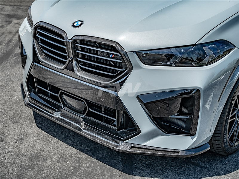 RW Carbon BMW F96 X6M LCI RWS Carbon Fiber Front Lip-Exterior-Silicon Valley Bimmer