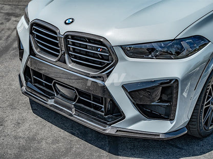 RW Carbon BMW F96 X6M LCI RWS Carbon Fiber Front Lip-Exterior-Silicon Valley Bimmer