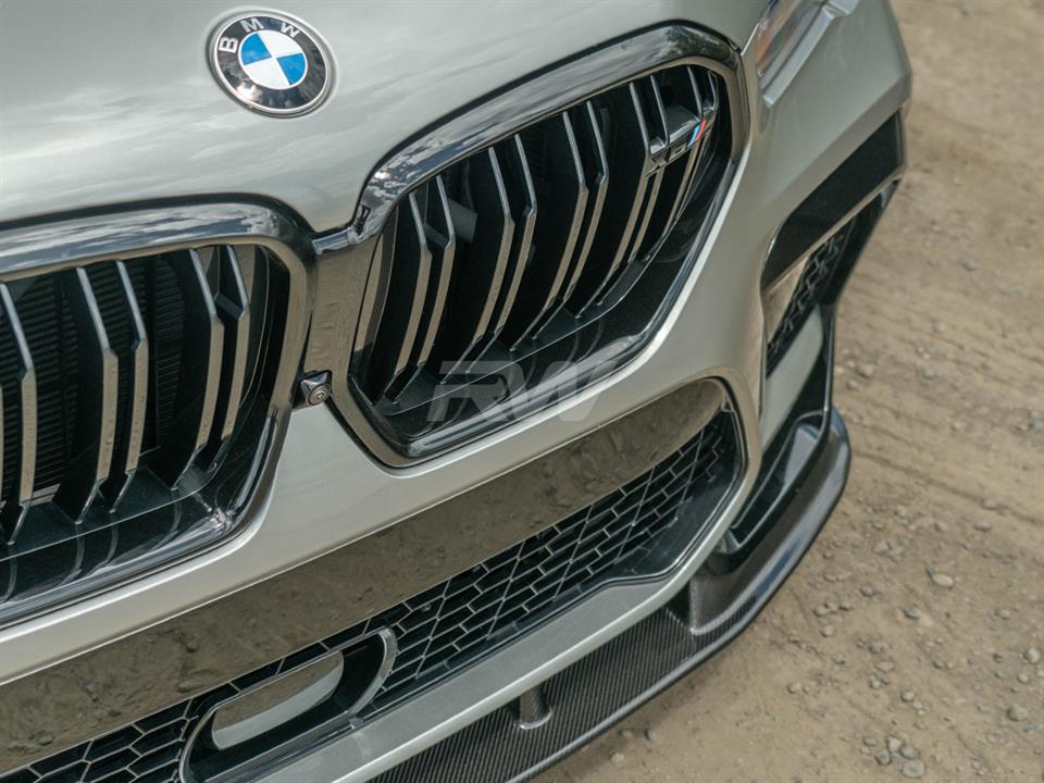 RW Carbon BMW F96 X6M RWS Carbon Fiber Front Lip-Exterior-Silicon Valley Bimmer