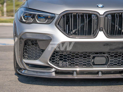 RW Carbon BMW F96 X6M RWS Carbon Fiber Front Lip-Exterior-Silicon Valley Bimmer