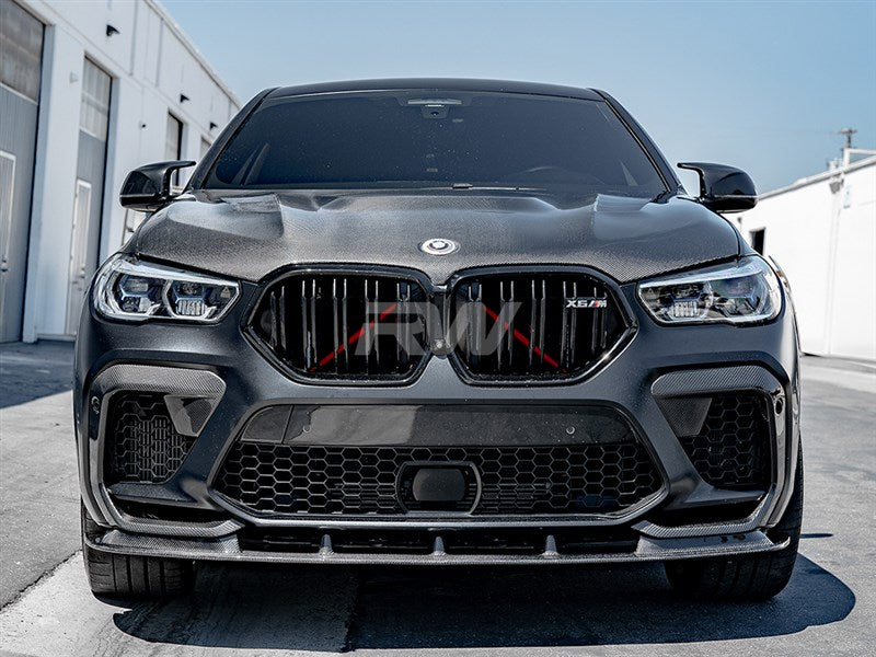 RW Carbon BMW F96 X6M RWS Carbon Fiber Front Lip-Exterior-Silicon Valley Bimmer